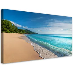 WANDBILD tropische strandmeerlandschaft