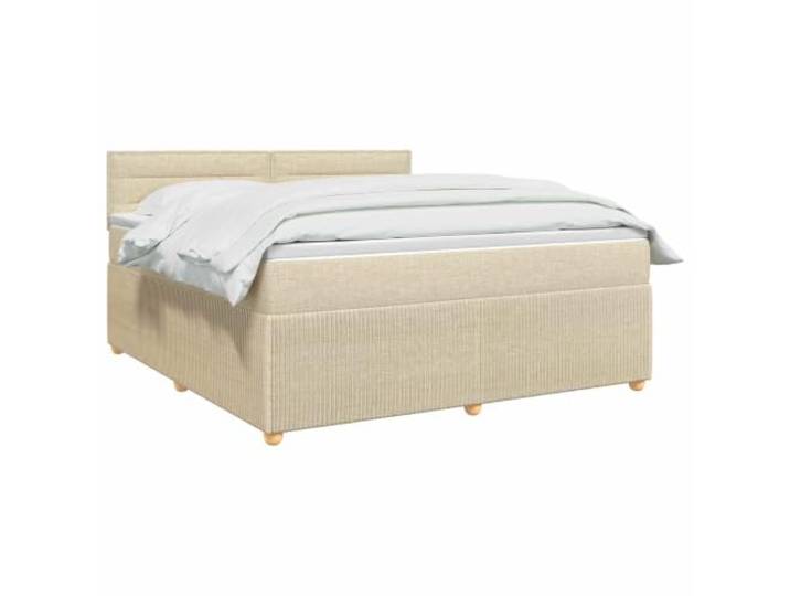 vidaXL Boxspringbett mit Matratze Creme 160 x 200 cm Stoff Anpassbare Erfahrung für deine Bedürfnisse. Verbesserte Anpassung und Bewegungsisolierung. Einfach zu reinigen