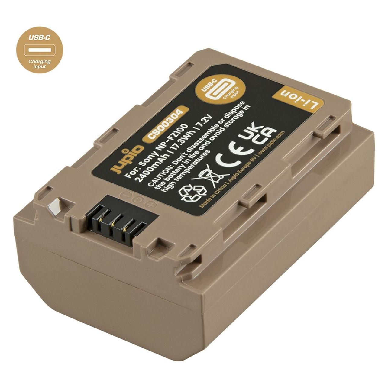 Jupio NP-FZ100 Ultra C (USB-C Input) 2400mAh (Kamera Akku) (CSO0304)