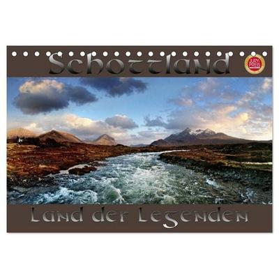 Schottland - Land der Legenden (Tischkalender 2027 DIN A5 quer), CALVENDO Monatskalender