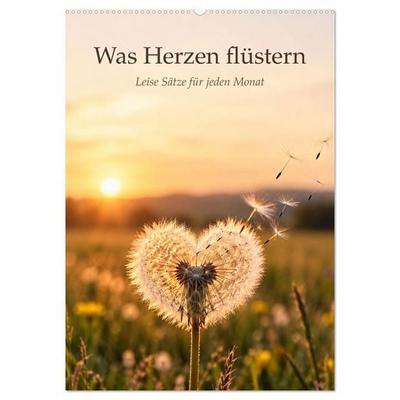 Was Herzen flüstern (Wandkalender 2027 DIN A2 hoch), CALVENDO Monatskalender