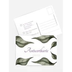 Antwortkarten für Ihre Feier selbst gestalten mit Spruch und Fotos im Onlinedesigner bei Meine-Kartenmanufaktur.de