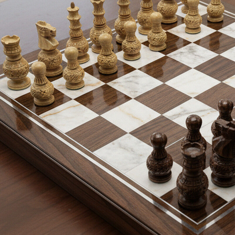 Loisirs Nouveaux Pièces d'échecs Mughen Buis/ Acacia T3