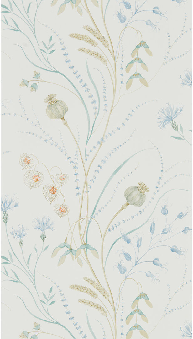 Sanderson Summer Harvest 10.05m x 52cm Matte Wallpaper Roll Blue