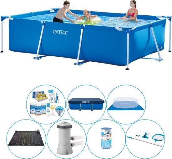Rechteckiges Schwimmbecken 300x200x75 cm - Schwimmbad Set