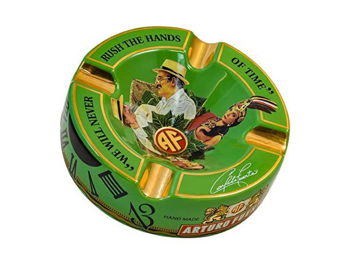Arturo Fuente Aschenbecher aus Porzellan, groß, 22,2 cm, Grün