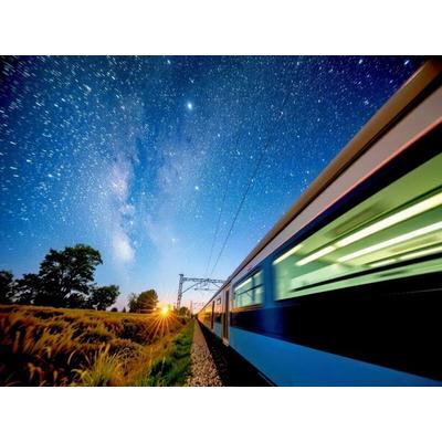 CALVENDO Puzzle Züge in Bewegung, grün gedacht, stark gemacht. | 1000 Teile Lege-Größe 64x48cm Foto-Puzzle für glückliche Stunden, Sonstige von ,