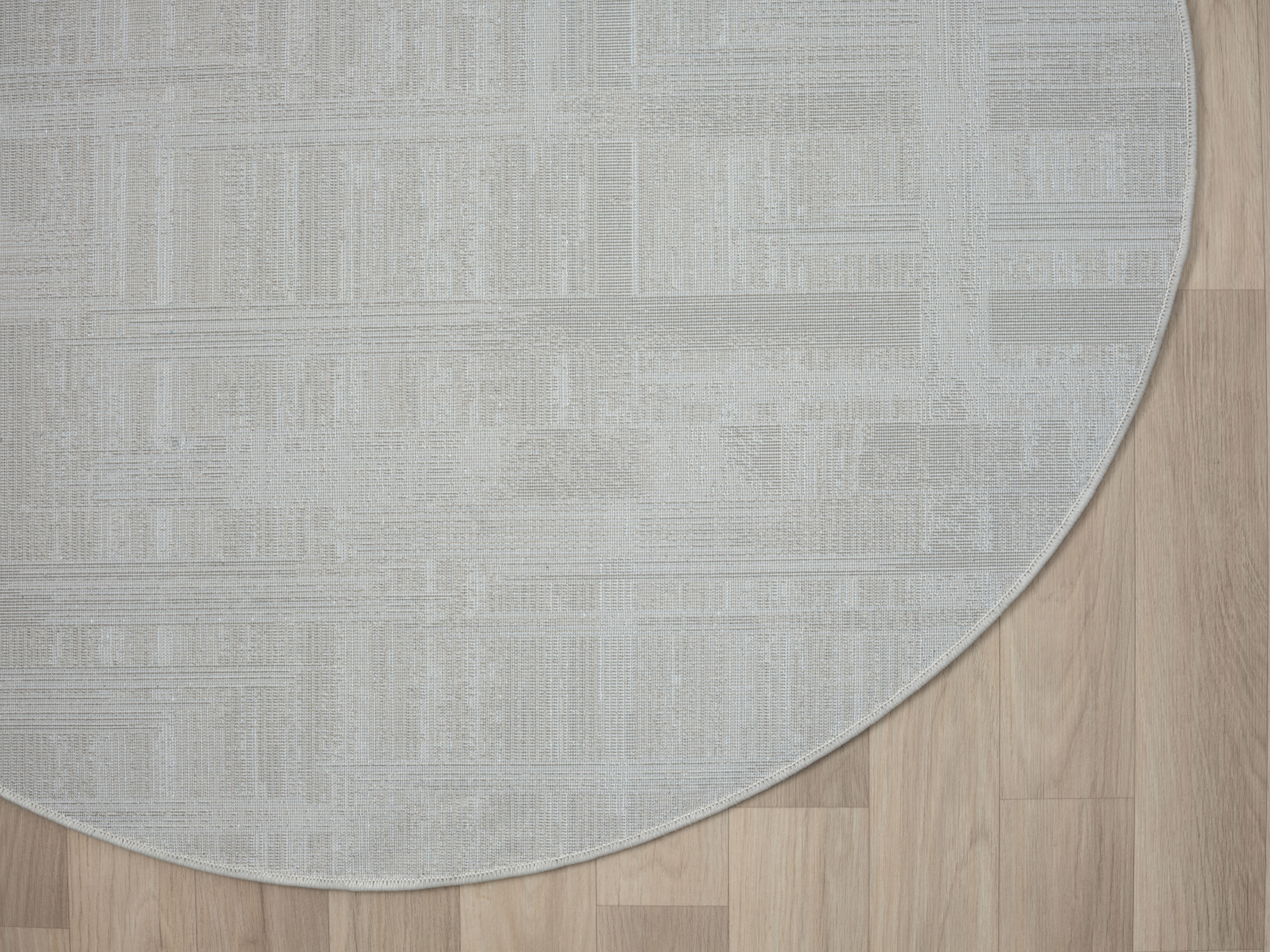 Teppich "My Favorite", beige (creme, hellgrau, weiß), H:10mm Ø:120cm, Polyester, MYFLAIR MÖBEL & ACCESSOIRES, Teppiche, Teppich, Kurzflor, modernes Design, besonders weich, auch in rund erhältlich creme, hellgrau, weiß Ø 120cm 1 Stk., 10mm, Ø 120cm