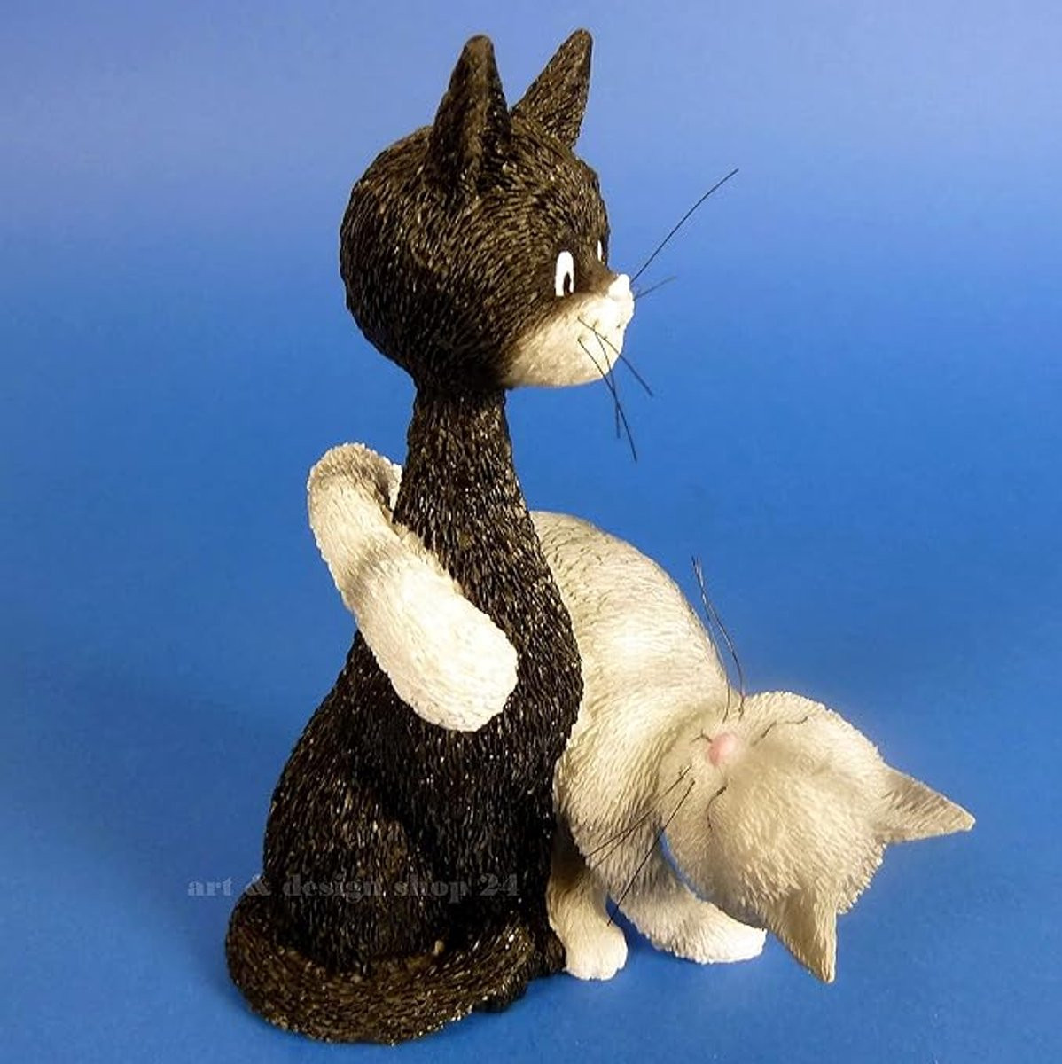 Parastone Katten beeldje La Charmeuse Dubout cats collectie Hoogte: 13 cm