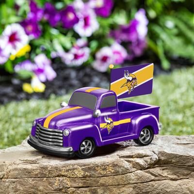 Evergreen NFL Rally Truck Garden Statue with Team Flag