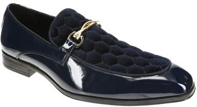 Stacy Adams Sprague - Mens 11 Navy Slip On Medium
