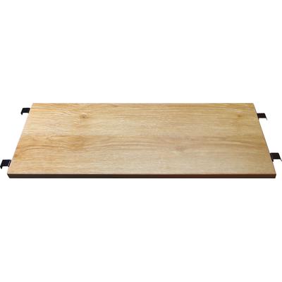 Regaleinsatz MÖBILIA, beige (natur), B:80cm H:2,5cm T:30cm, MDF, Einlegeböden, Regaleinsatz, mit Akazien-Dekor