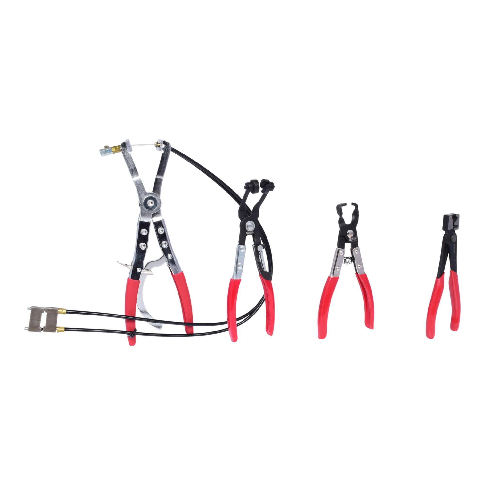 KS Tools KFZ Schlauchschellenzangen-Satz, 4-teilig (115.1104)