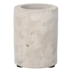 4 Kerzenhalter Beton Ø 6 cm · 8 cm grau für Teelichte und Stabkerzen