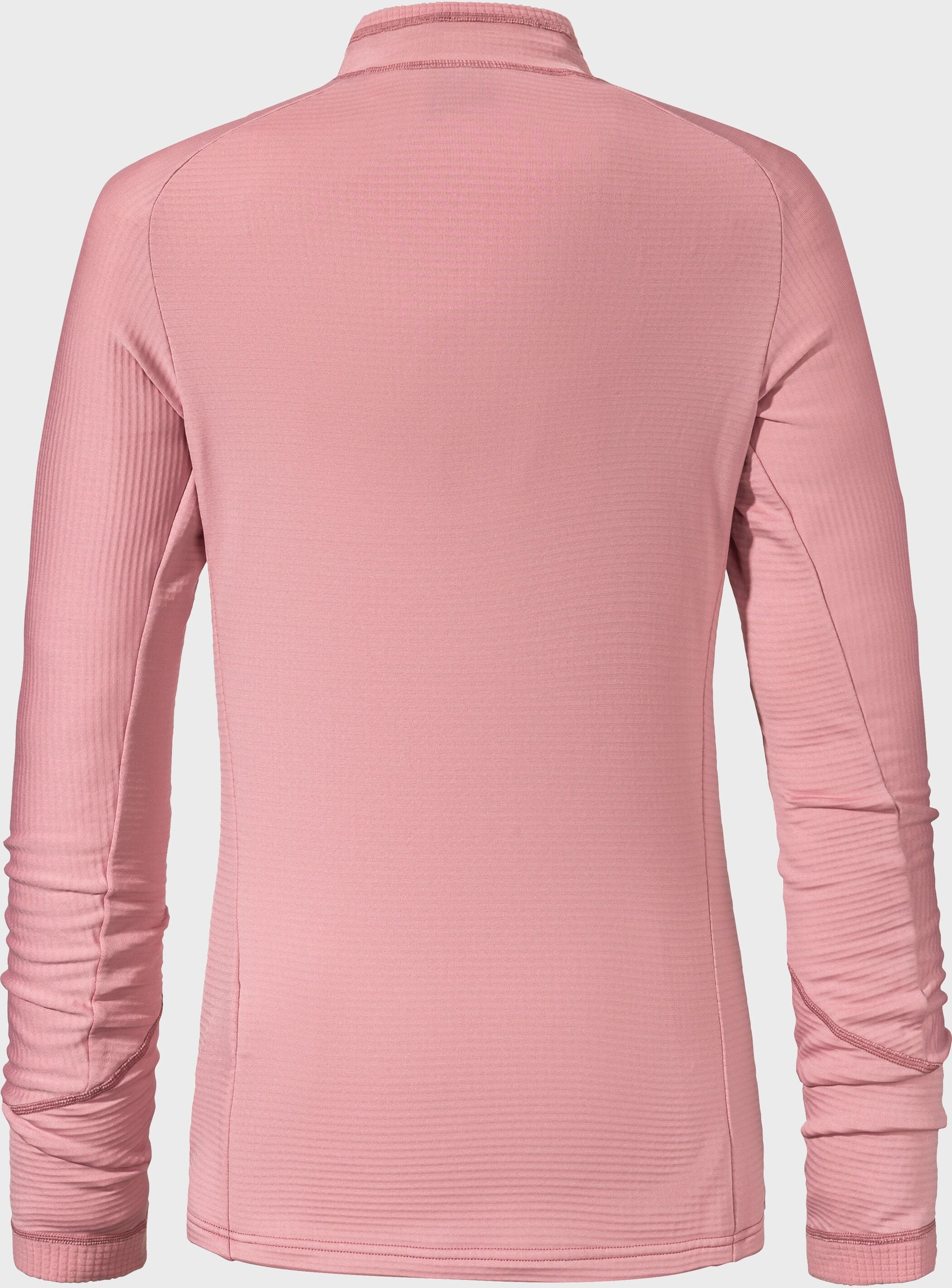 Funktionsshirt SCHÖFFEL "Hiking Longsleeve Style Cascata WMS", Damen, Gr. 44, pink (3465, pink), Oberstoff: 94% Polyester, 6% Elasthan, V-Ausschnitt, Shirts Funktionsshirt 3465, pink 44