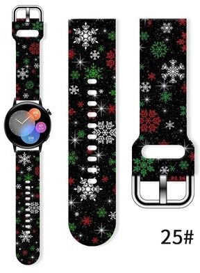 Tiny Tots Teens Trends Replaceable Bracelet For Xiaomi Amazfit, Christmas Series Print Strap black