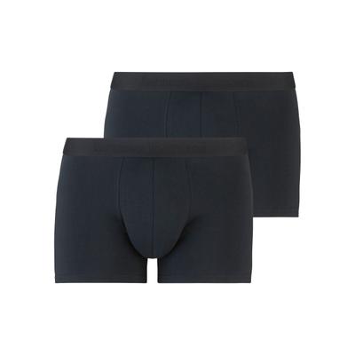 Boxer BRUNO BANANI "Flowing", Herren, Gr. M (5), Stoff, schwarz, Stoff, Obermaterial: 93% Baumwolle, 7% Elasthan, unifarben, körpernah, Unterhosen, mit kontrastreichem Logobund