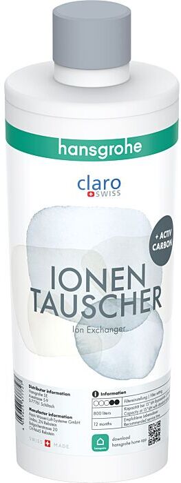Hansgrohe Filter Ionen-Tauscher 76815000 Filterkapazität 800 l, mit Aktivkohle