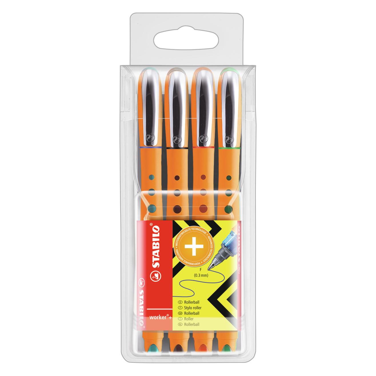 Stabilo worker+ Tintenroller (4x) (2016/4)