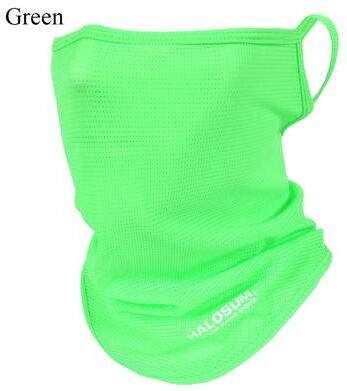 Modern Mode Marketplace Ice Silk UV Protection Face Mask Balaclava Motorcycle Neck Gaiter Sun Protection green