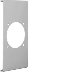 Hager R86847030 Blende CEE-Steckdose 60er Befestigungsspur PVC zu FB Oberteil 190mm steingrau
