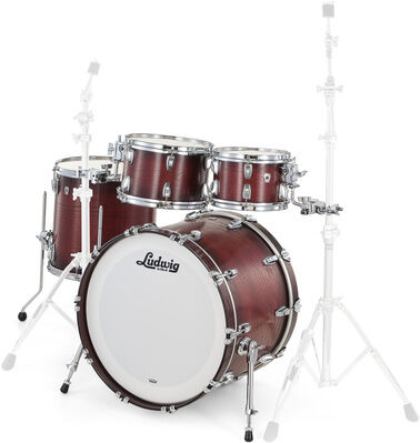 Ludwig Classic Oak Studio 22 Brown B. Brown Burst