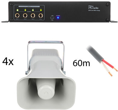 Syrincs Arena Bundle L 4 Ohms DSP Grey Lichtgrau RAL7035