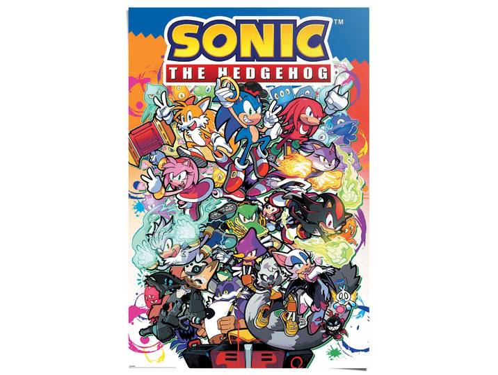 Poster REINDERS Sonic The Hedgehog - sonic comic characters , bunt (farbe bild(er): bunt), B:61cm H:91,5cm T:0,1cm, Papier, Bilder, Poster