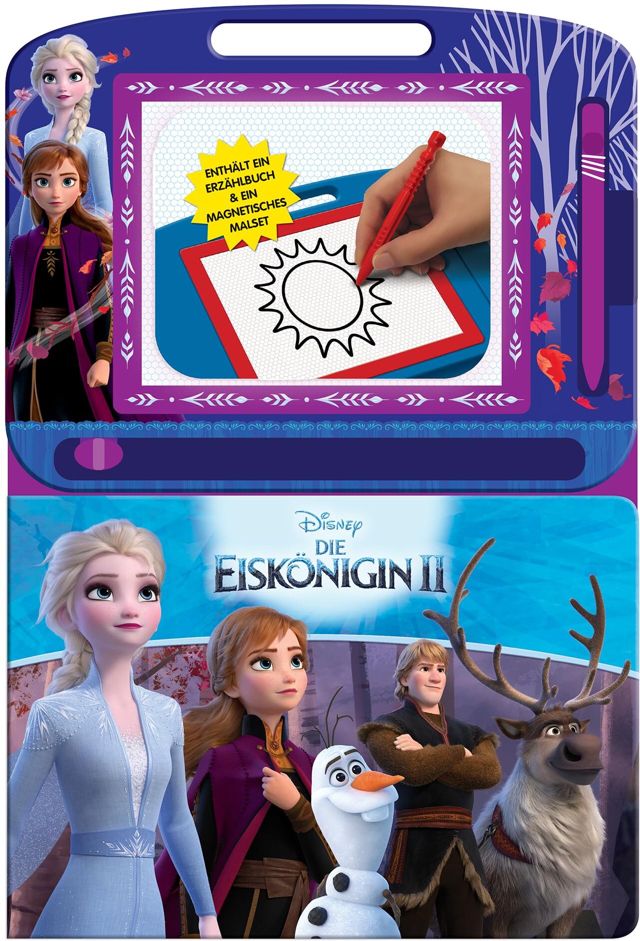 Phidal Publishing Inc. - Disney Die Eiskönigin II Lern- und Zaubertafel – Lernmaterialien für Kinder, 22-seitiges Pappbilderbuch, 1 Magnetische Zeichentafel, 1 Magnetstift - Preis vom 19.10.2026 19:33:35 h