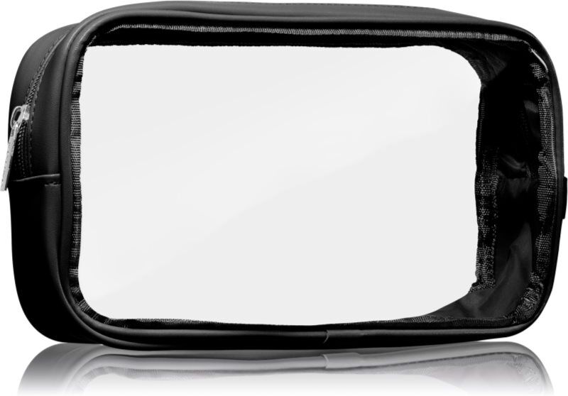 Notino Travel Collection Medium Clear Organizer trousse de toilette transparente M Black 24x12,5x5 cm 1 pcs