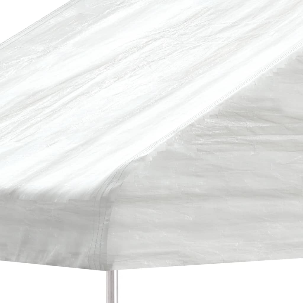 vidaXL Belvédère avec toit blanc 17,84x5,88x3,75 m polyéthylène
