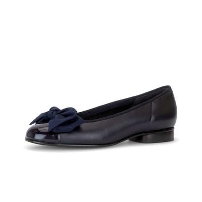 Ballerina GABOR "Eleganter Ballerina", Damen, Gr. 42,5, blau, Schuhe Ballerina