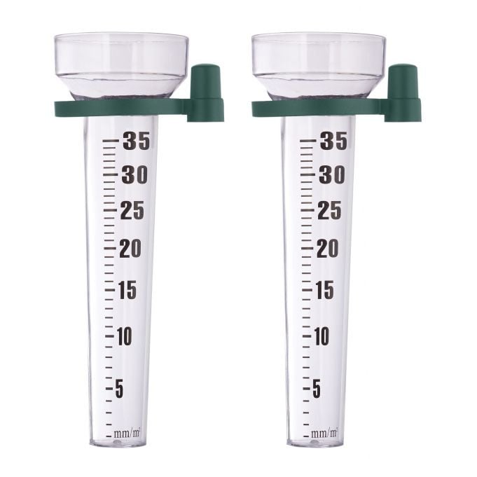 Relaxdays Regenmeter set van 2
