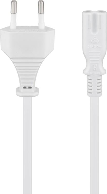 Goobay Euro-aansluitkabel, wit, 3 meter