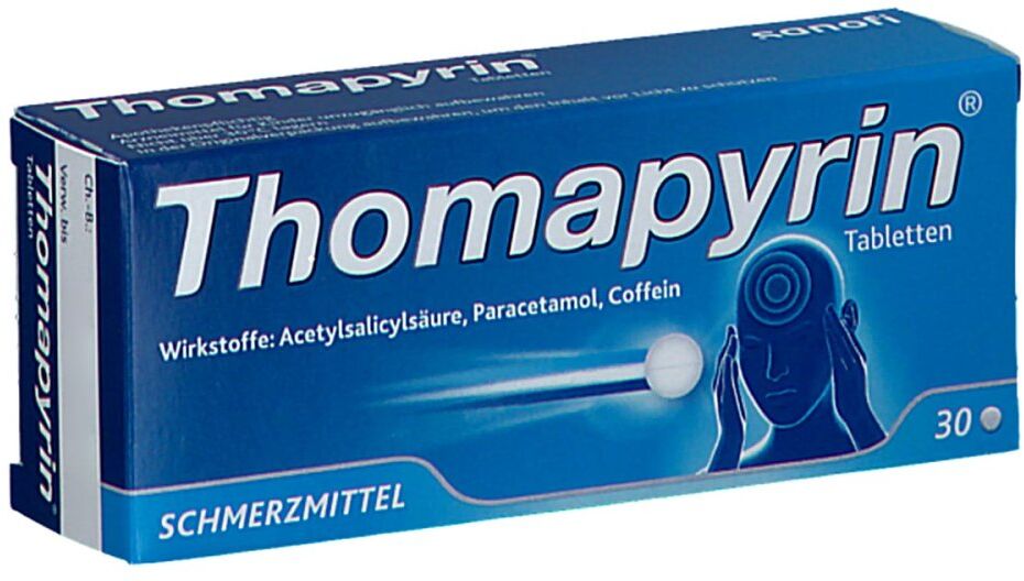 Thomapyrin Tabletten bei Kopfschmerzen und Fieber 30stk