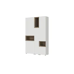Content Hochschrank  Case , weiß , Maße (cm): B: 131 H: 206 T: 38.0