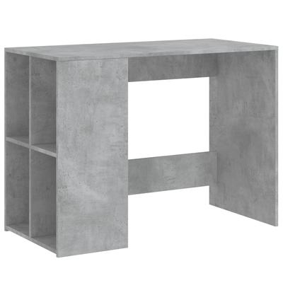 Helloshop26 - Schreibtisch Tisch Arbeitsplatz Computermöbel Arbeitszimmer 102 x 50 x 75 cm Holzwerkstoff grau 02_0023831