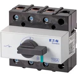 Eaton 6093347 Lasttrennschalter, DMM, 160 A, 3-polig, mit schwarzem Drehgriff und Antriebsachse DMM-160/3