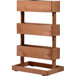 Dobar 58525e Vertikalbeet mit 3 Pflanzkästen, Kiefer