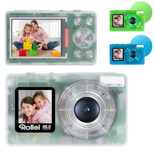 Rollei Compactline 12096 Compacte digitale camera, 48 MP, 4K Ultra HD, Transparant