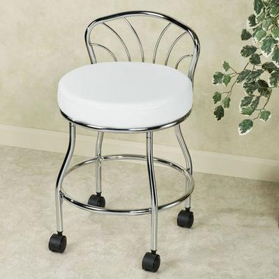 Carolina Chair And Table Co. Contour Back Vanity Chair Chrome , Chrome