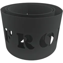 zaun|zu® Sichtschutzstreifen PREMIUM Frohe Weihnachten Anthrazit 2,55m