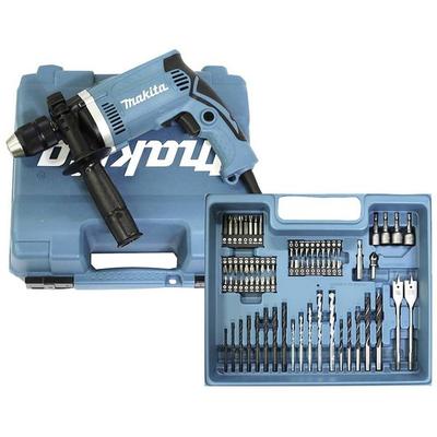 Makita 1-Gang-Schlagbohrmaschine 710 W mit Zubehör, inkl. Koffer