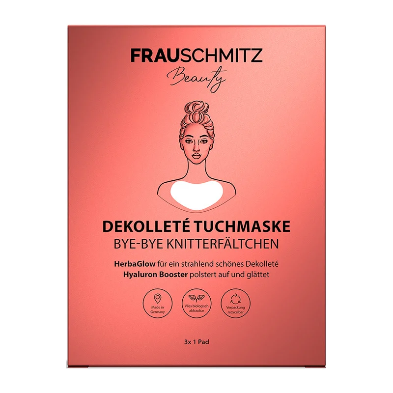 FrauSchmitz Beauty Dekolleté Tuchmaske, 3 Stück B220905-3
