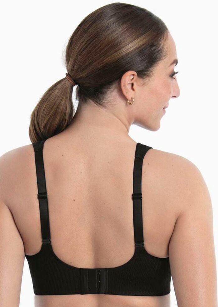 Sport-BH ANITA ACTIVE, Damen, Gr. 75, Cup E, schwarz, Obermaterial: 44% Polyamid, 42% Polyester, 14% Elasthan, unifarben, BHs Sport-BH, Atmungsaktive Schale in triangelform, ultraleichtes Netz im Aussencup schwarz 75, Cup E