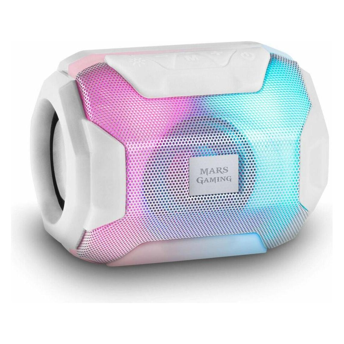 Mars Gaming Enceintes Bluetooth Msbax RGB (Blanc) (MSBAXW)