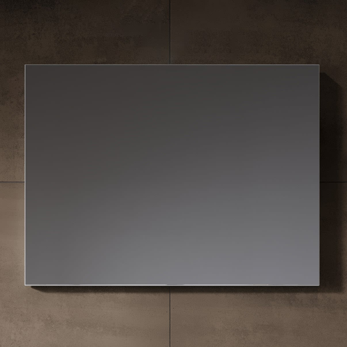 Riho Porto Badspiegel 80 x 60 cm – eleganter Badspiegel ohne Aufsatzleuchte