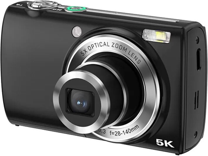 INF Erfassen Sie jedes Detail mit der digitalen 5X-Optik-Zoom-Kamera Schwarz