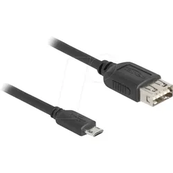 DELOCK 81517 - USB 2.0 Kabel EASY Micro-B Stecker auf EASY A Buchse, 0,5 m