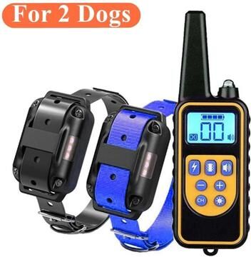 Uplift Essentials Electric Dog Training Collar With Remote Waterproof & Rechargeable k Black Blue